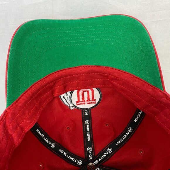 Utah Utes Baseball Cap Hat NCAA Red Embroidered '47 Mens Medium University Utah - Picture 7 of 11